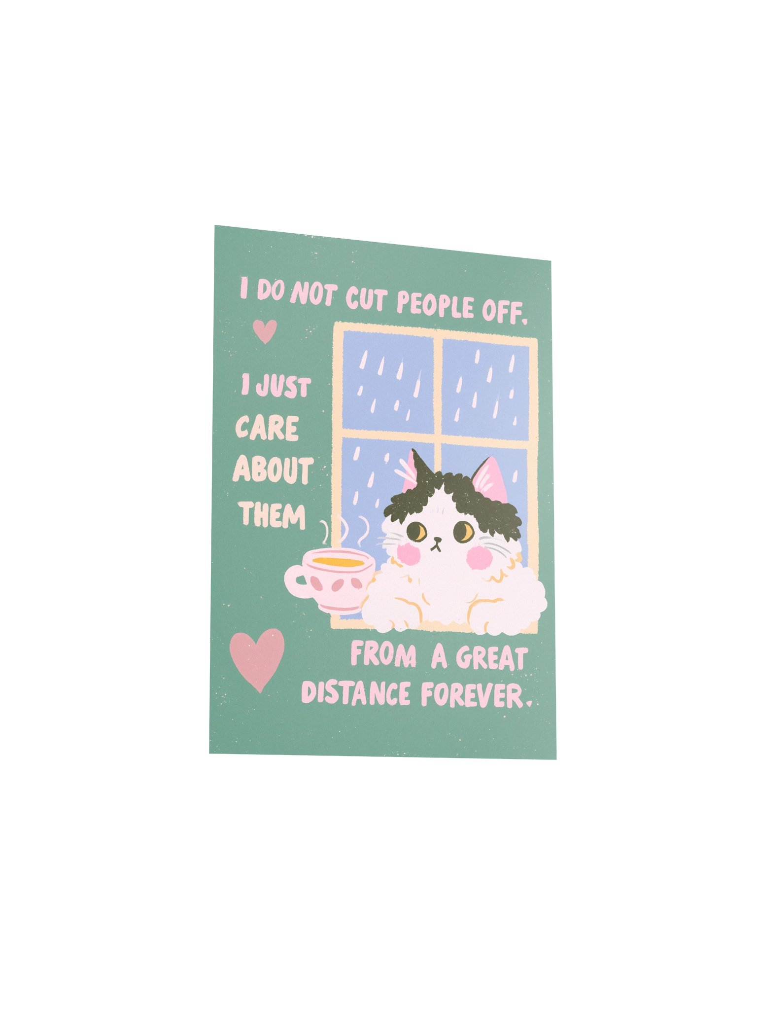 I Care From a Great Distance Cat Poster product image (22)