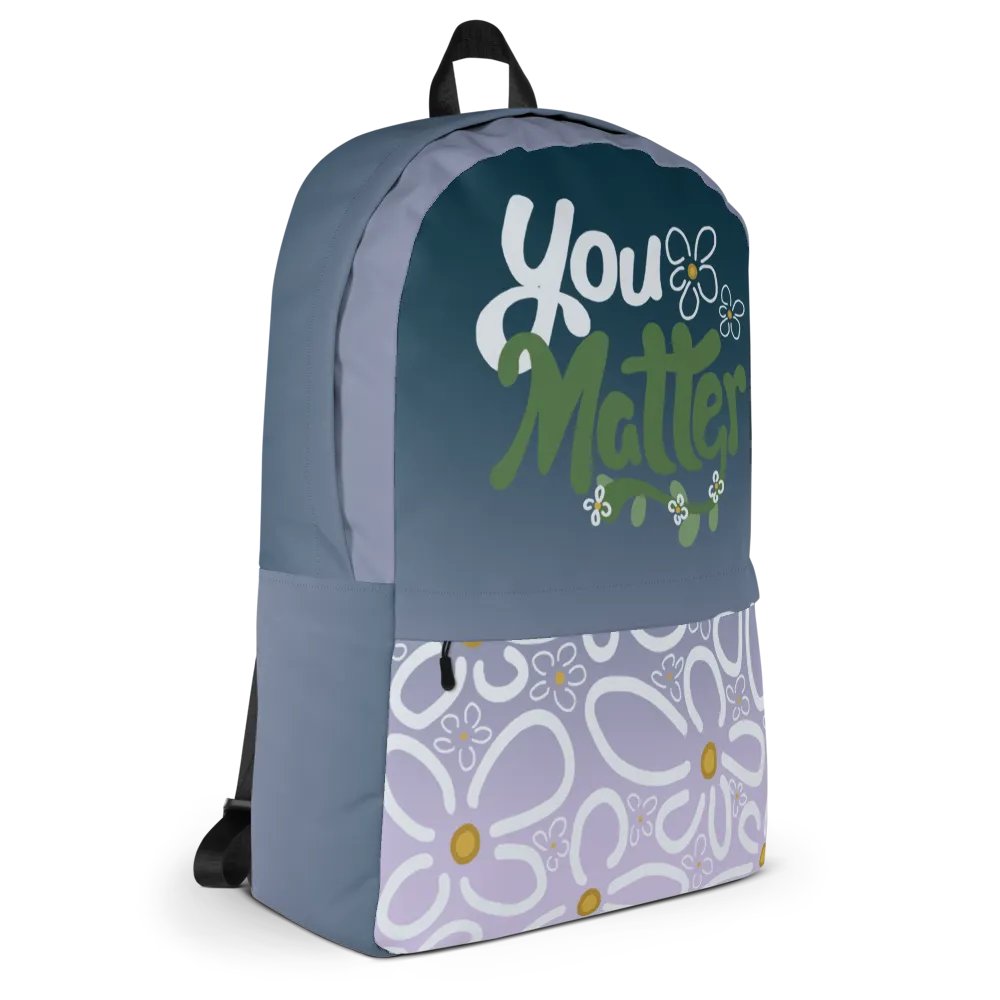 You Matter Flower Backpack product image (5)