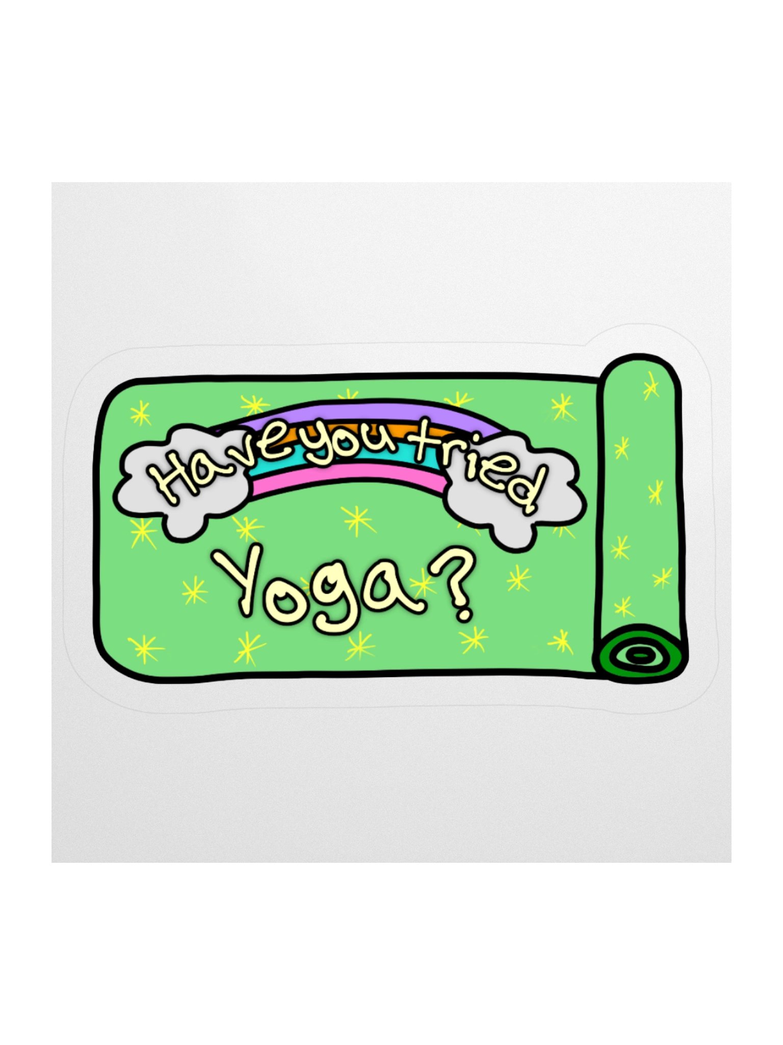 "Have You Tried Yoga?" Vinyl Sticker product image (3)