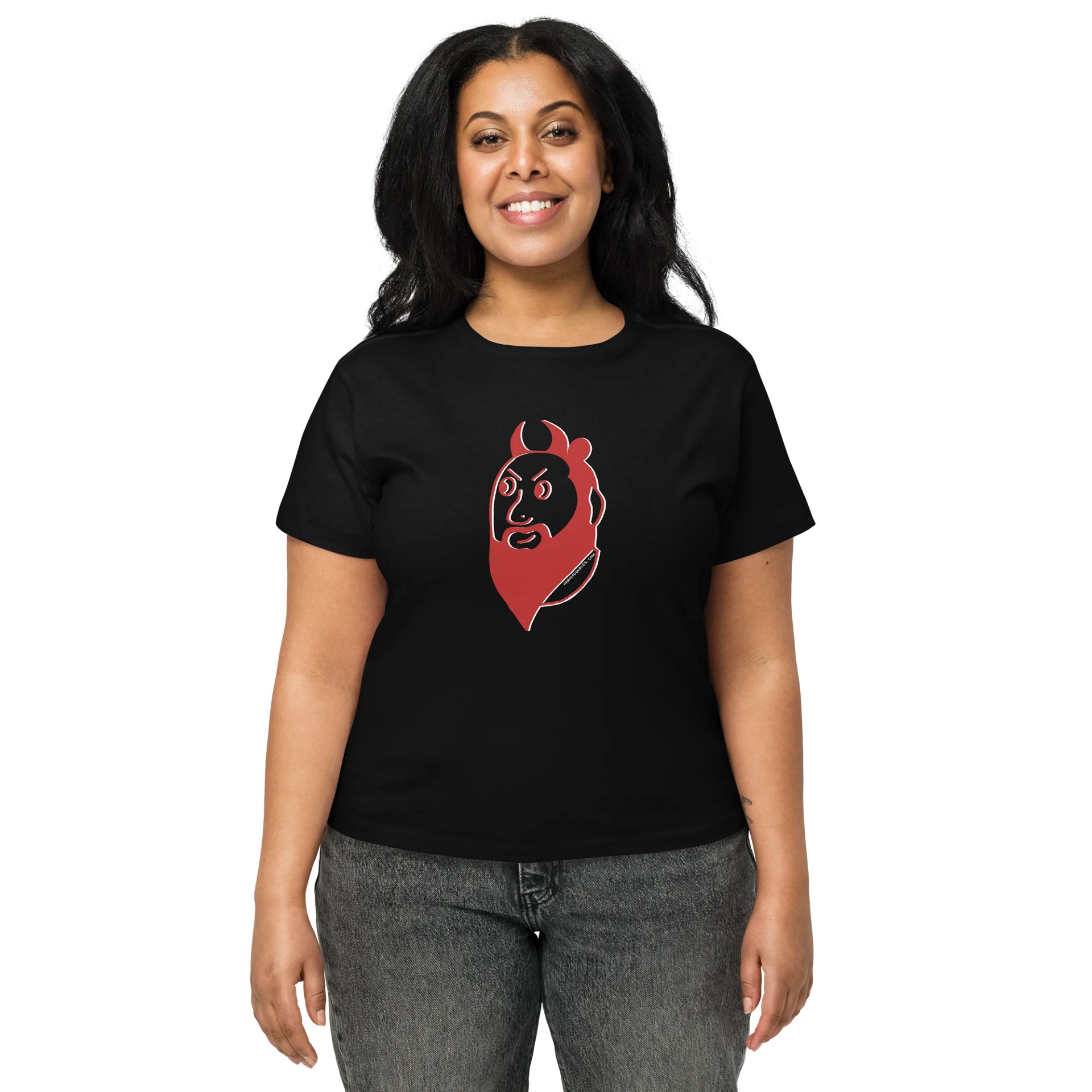 The Face of Iblees (Satan) High-Waisted T-Shirt product image (1)