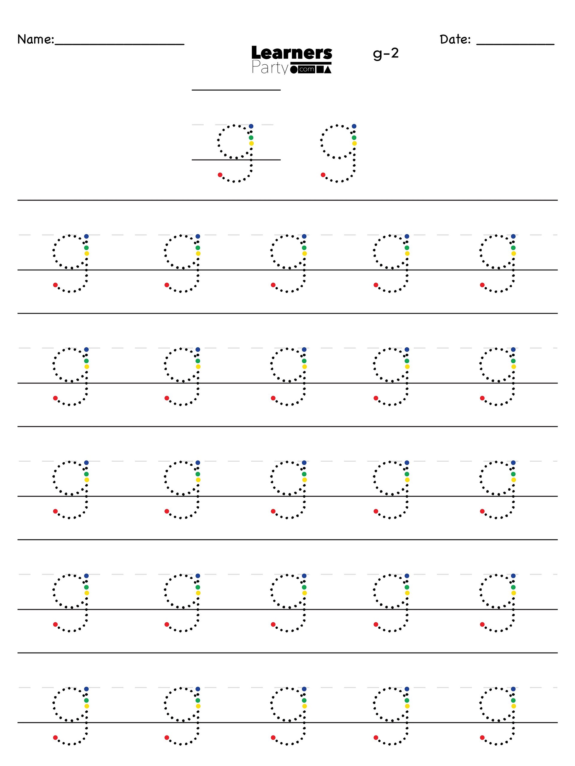 G/g - New Digital Product Progressive Letter Builder product image (2)