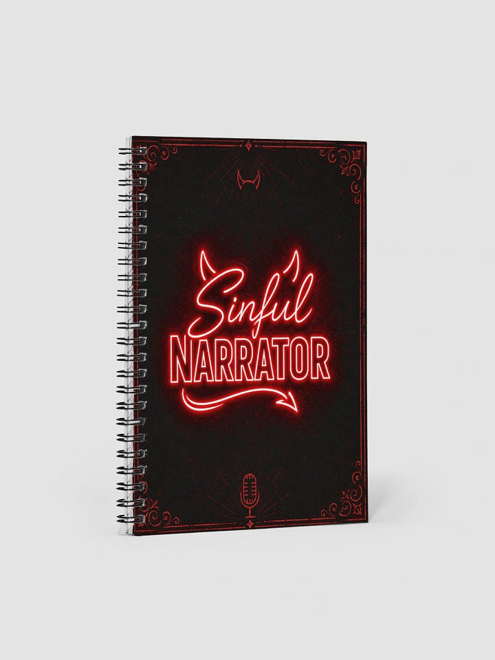 Sinful Narrator Gothic Spiral Notebook product image (1)
