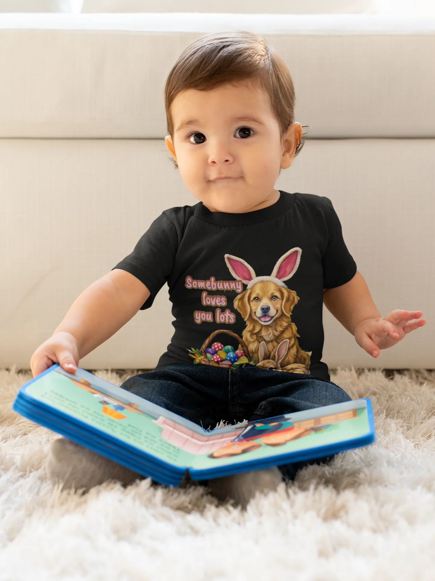 Somebunny Loves You Lots Toddler Easter Shirt product image (5)