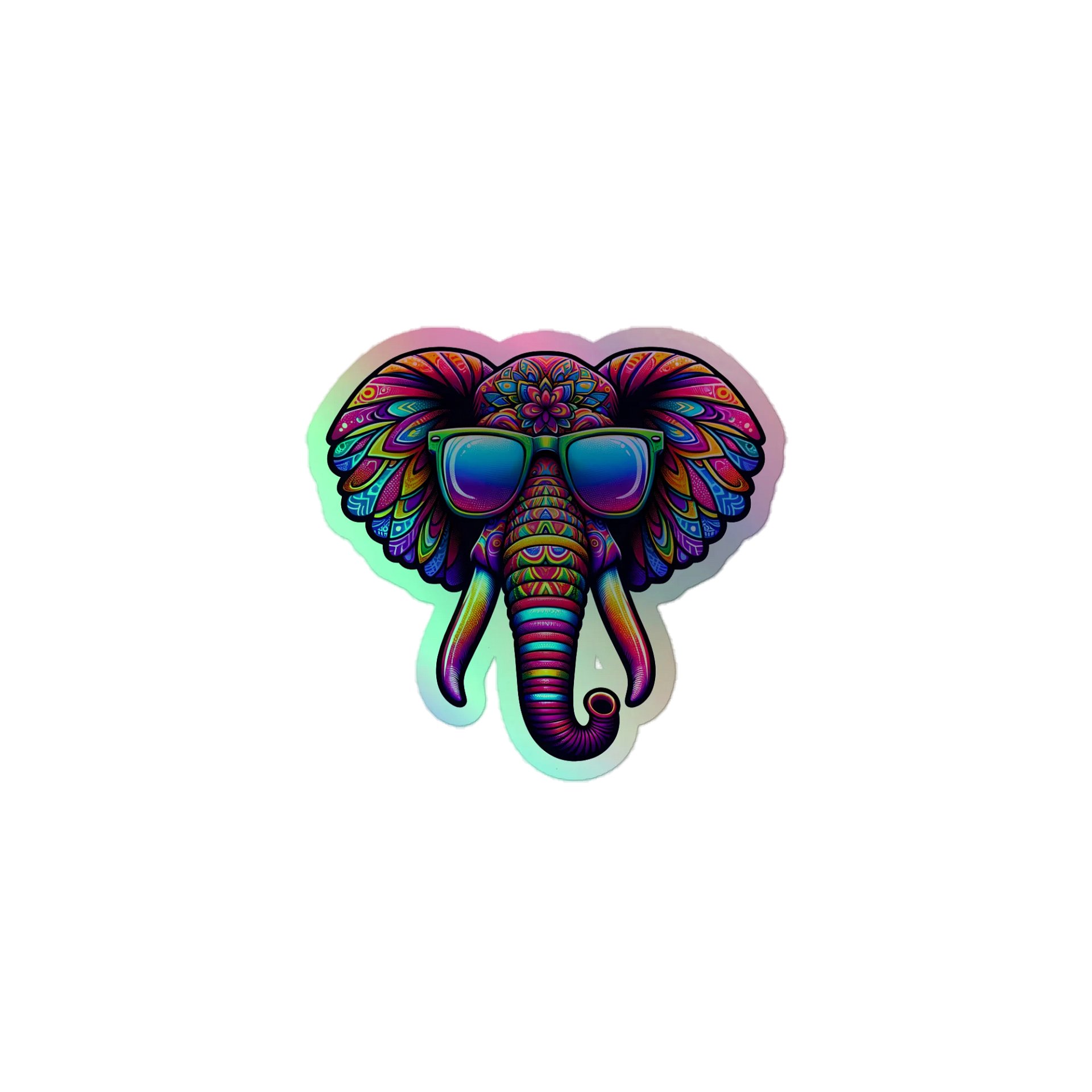 Holographic Elephant Sticker product image (1)