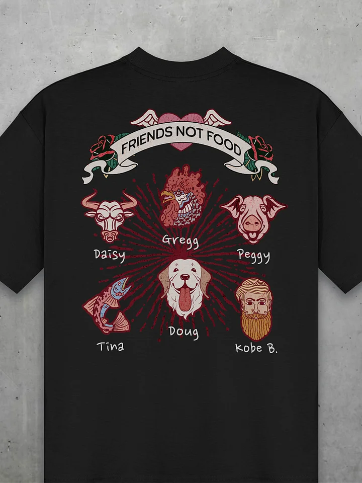 Friends Not Food Oversized Tee product image (1)
