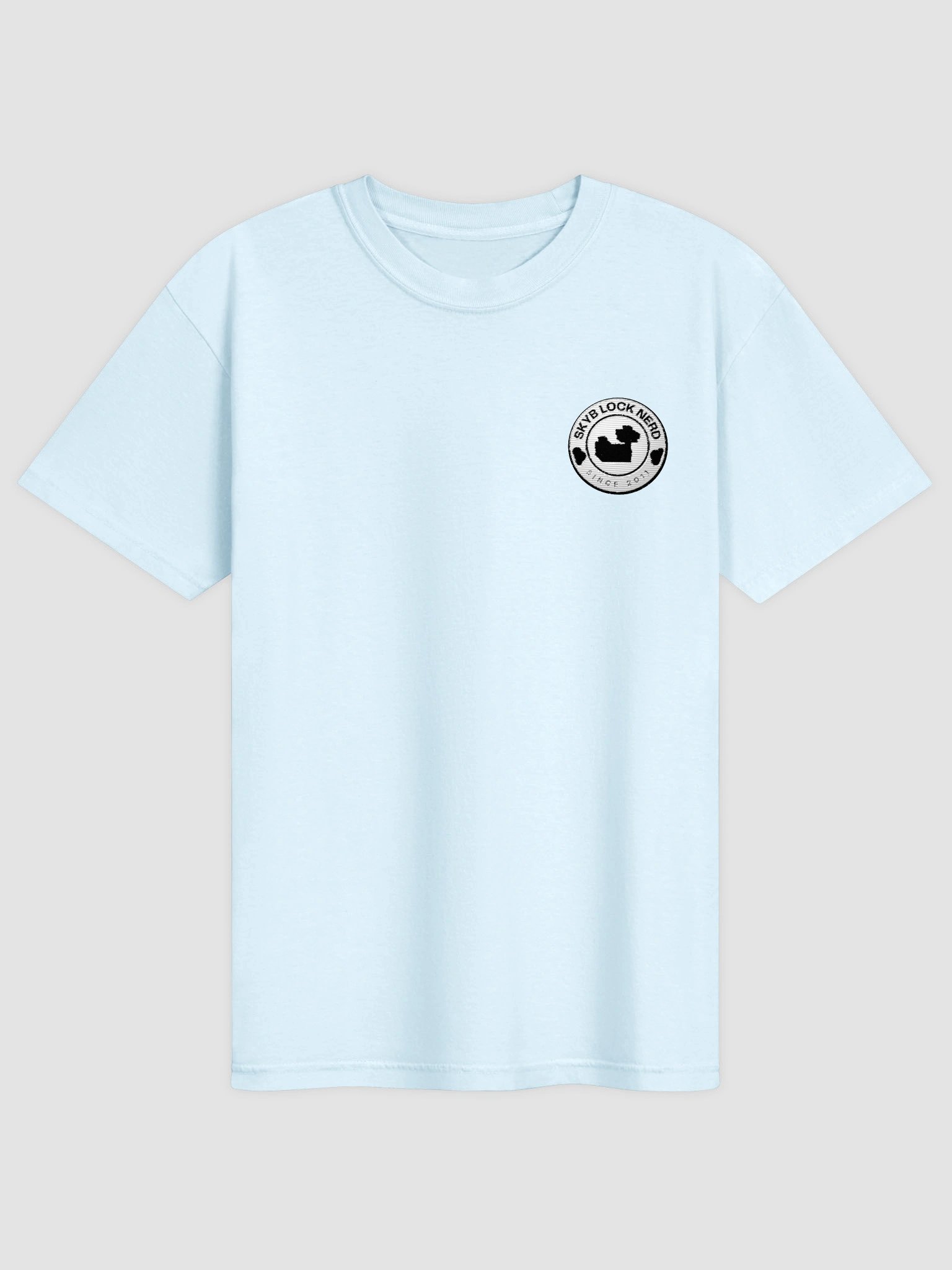 Skyblock Nerd Embroidered Patch Tee (Pastel Series) product image (1)