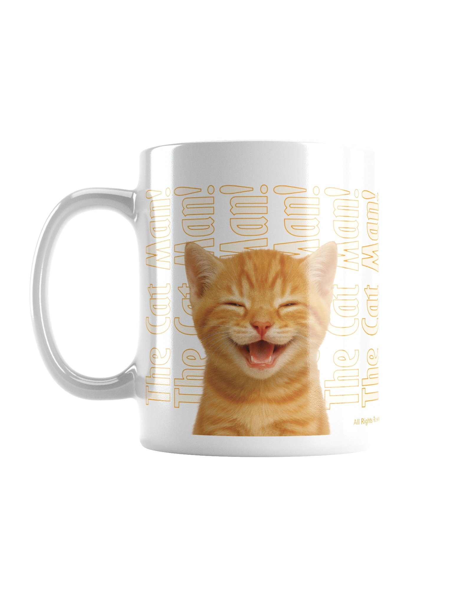 Mug: "The Cat Man!" with Beautiful Orange Tabby cat image. product image (1)