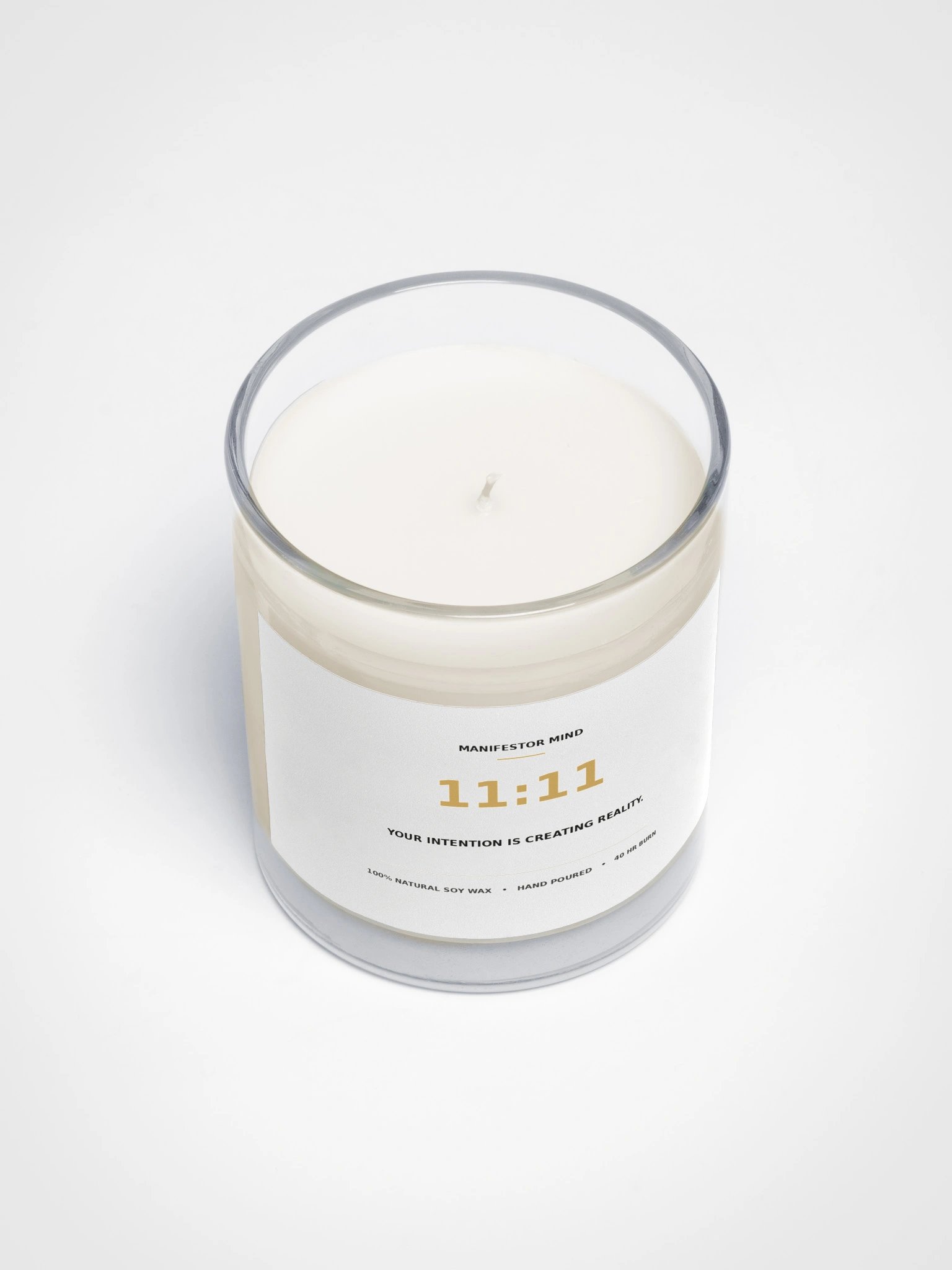 11:11 Intention Candle - Unscented Manifestation Soy Wax Angel Number product image (3)
