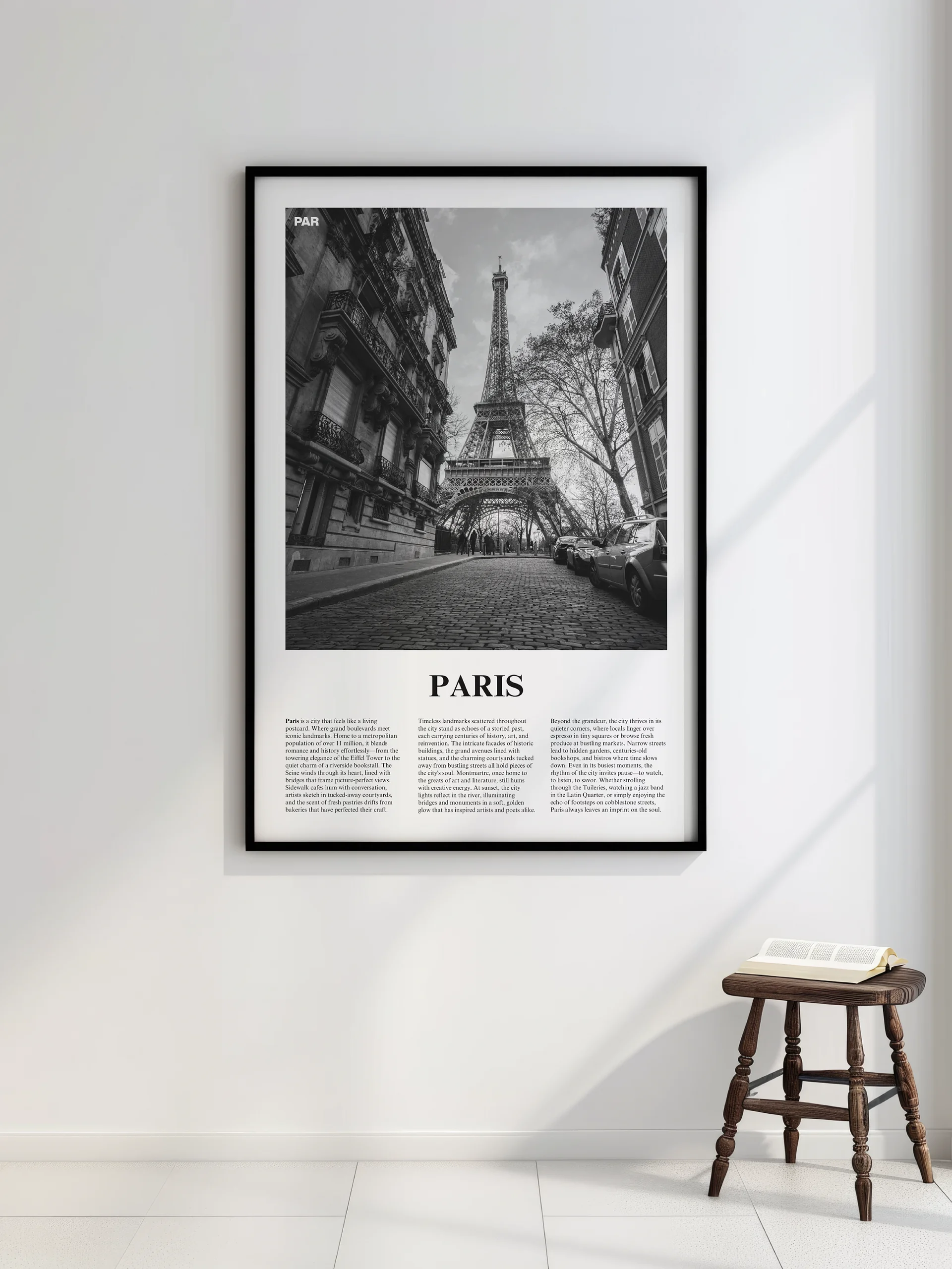 Paris 03 Newspaper Poster | Framed product image (2)
