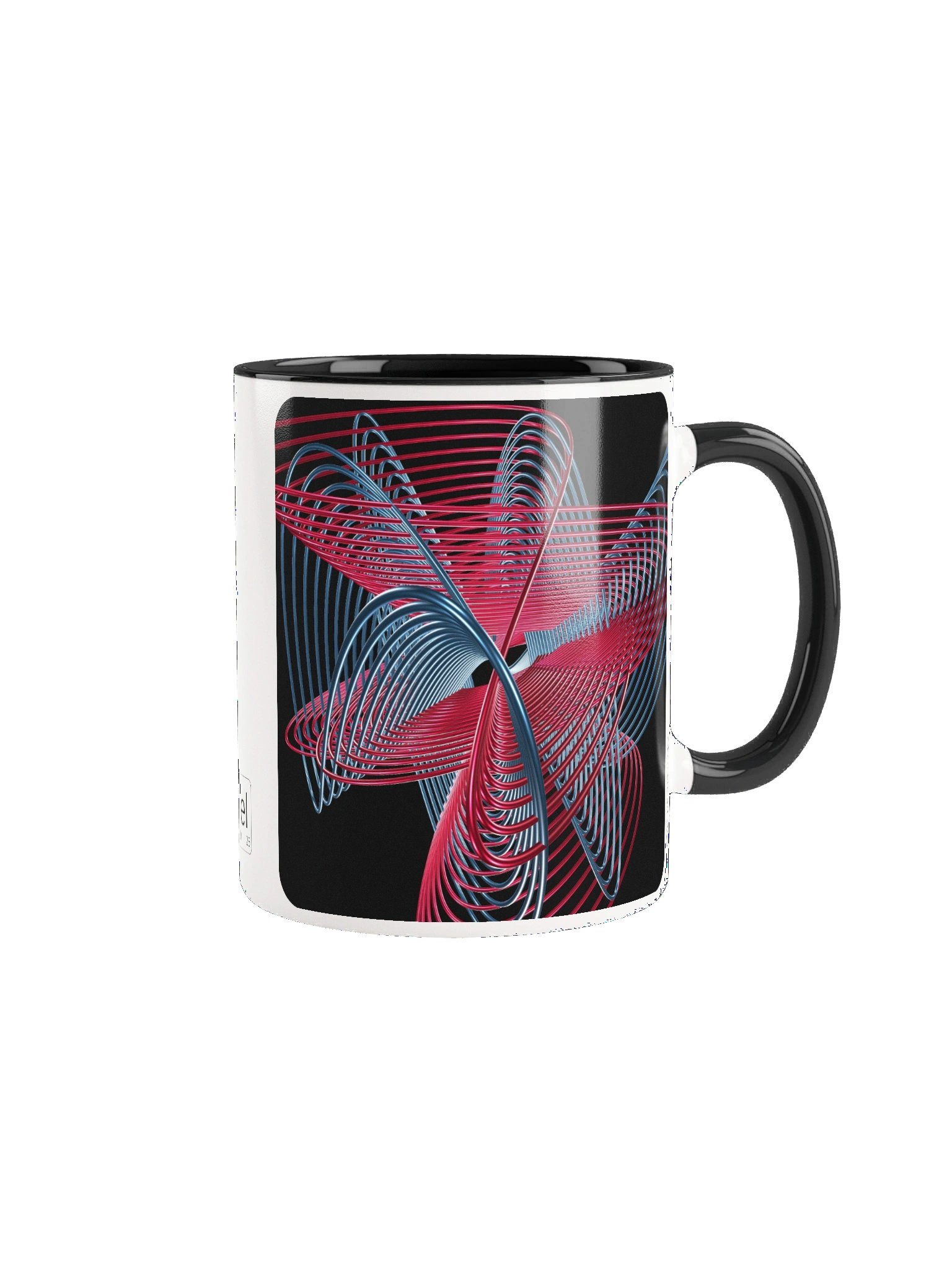 Oscilloscopic Dance 3+4 - Lissajous Figures Mathematical Art Mug product image (4)