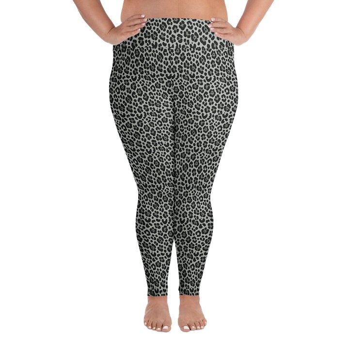 Bold Snow Leopard Print Plus Size Leggings product image (1)