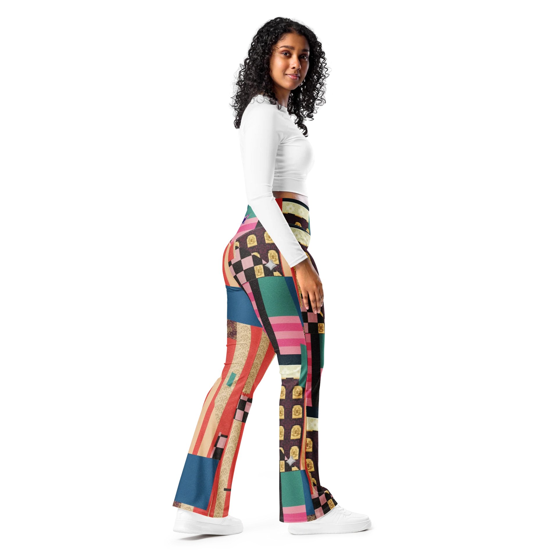 Abstract Geometry Flare Leggings product image (9)