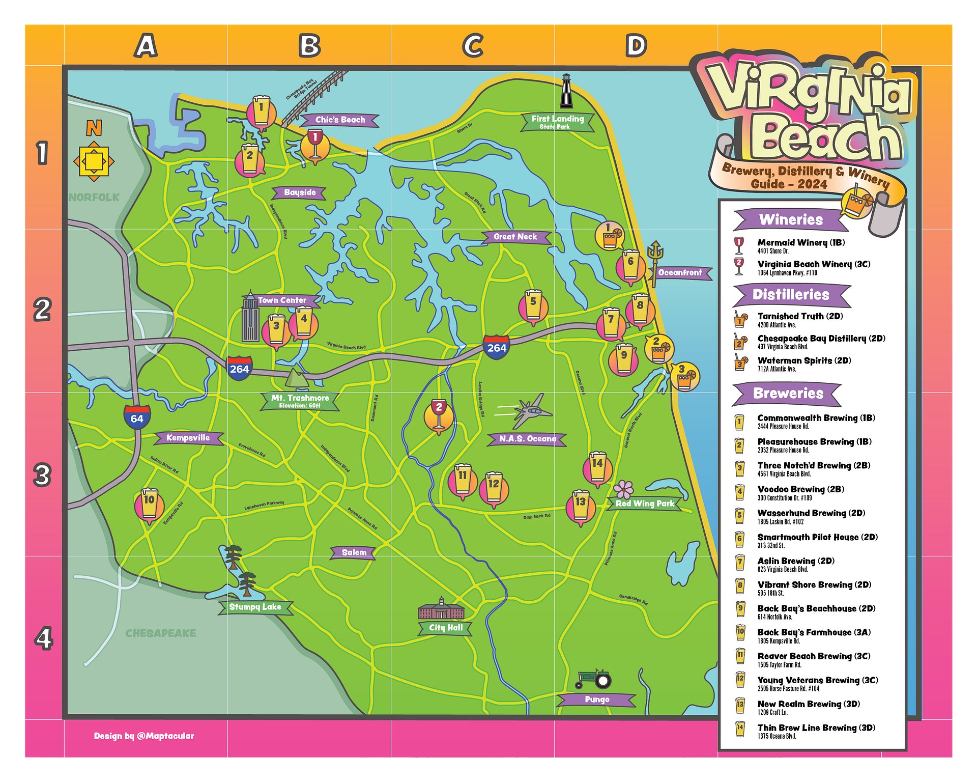 Hampton Roads Brewery Map Bundle - Digital Download product image (4)