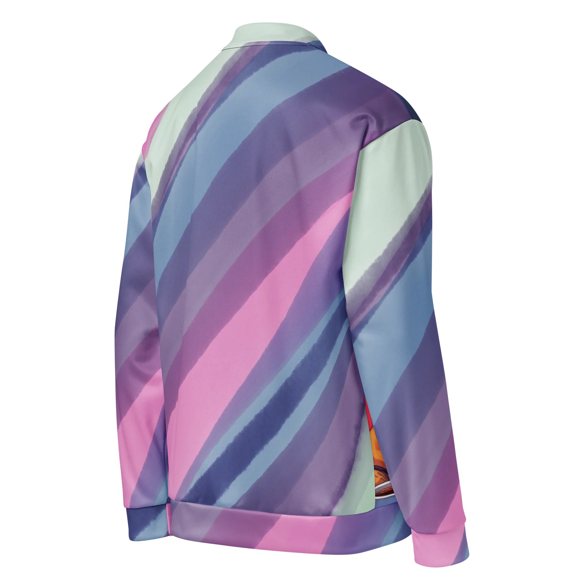 Bomber Jacket-Dual Gaze: Feline Reflections product image (4)
