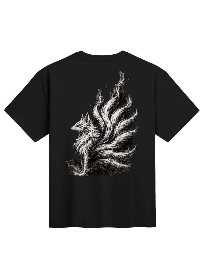 Void Kitsune – Nine-Tailed Fox Oversized Graphic T-Shirt | Japanese Mythology Streetwear product image (2)