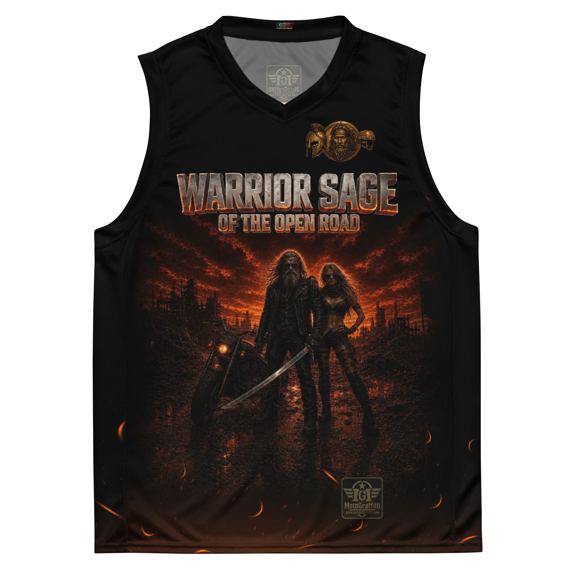 MötoGraffitti "Legend" Sleeveless Moisture Wicking Riding Tee product image (2)