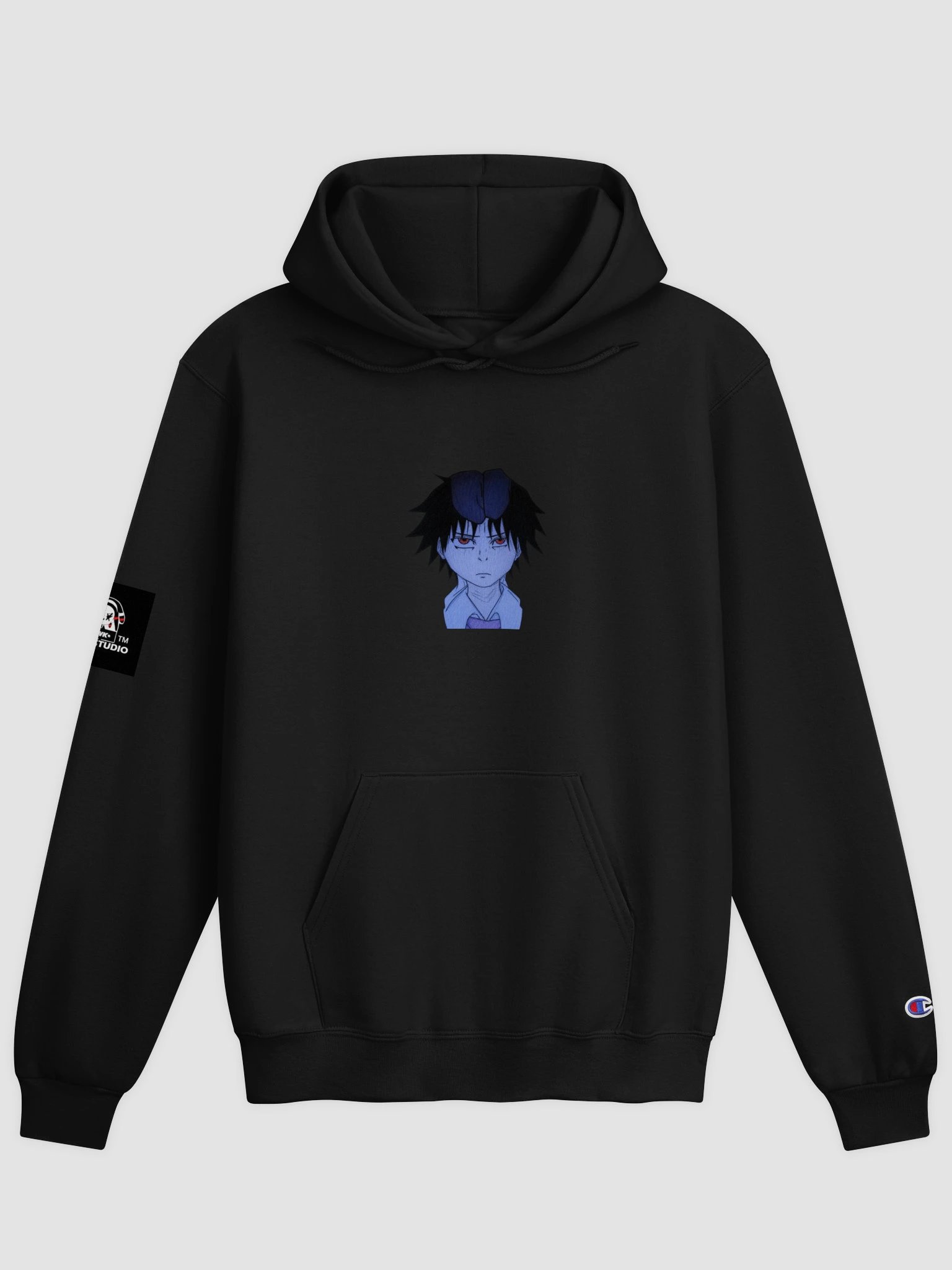 JWK Jojo Studio Luminous Brain Anime Hoodie — Champion Unisex Pullover product image (1)