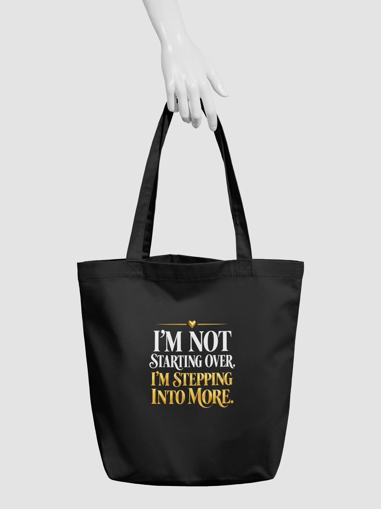 Step Into More Navy Statement Tote Bag product image (3)