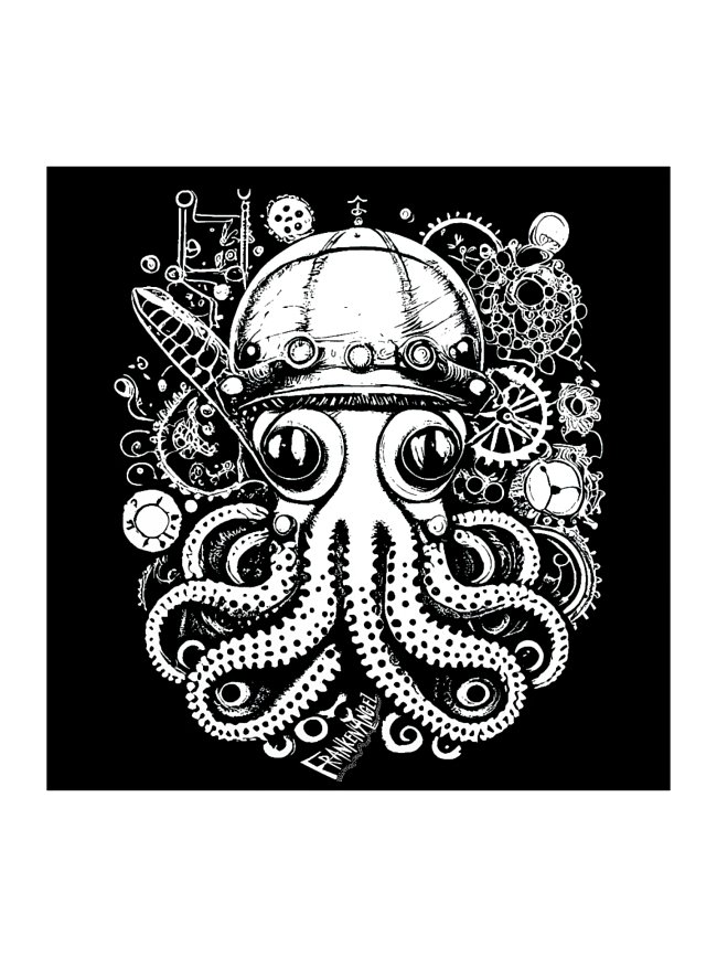 FrankenAngel Steampunk Octopus design