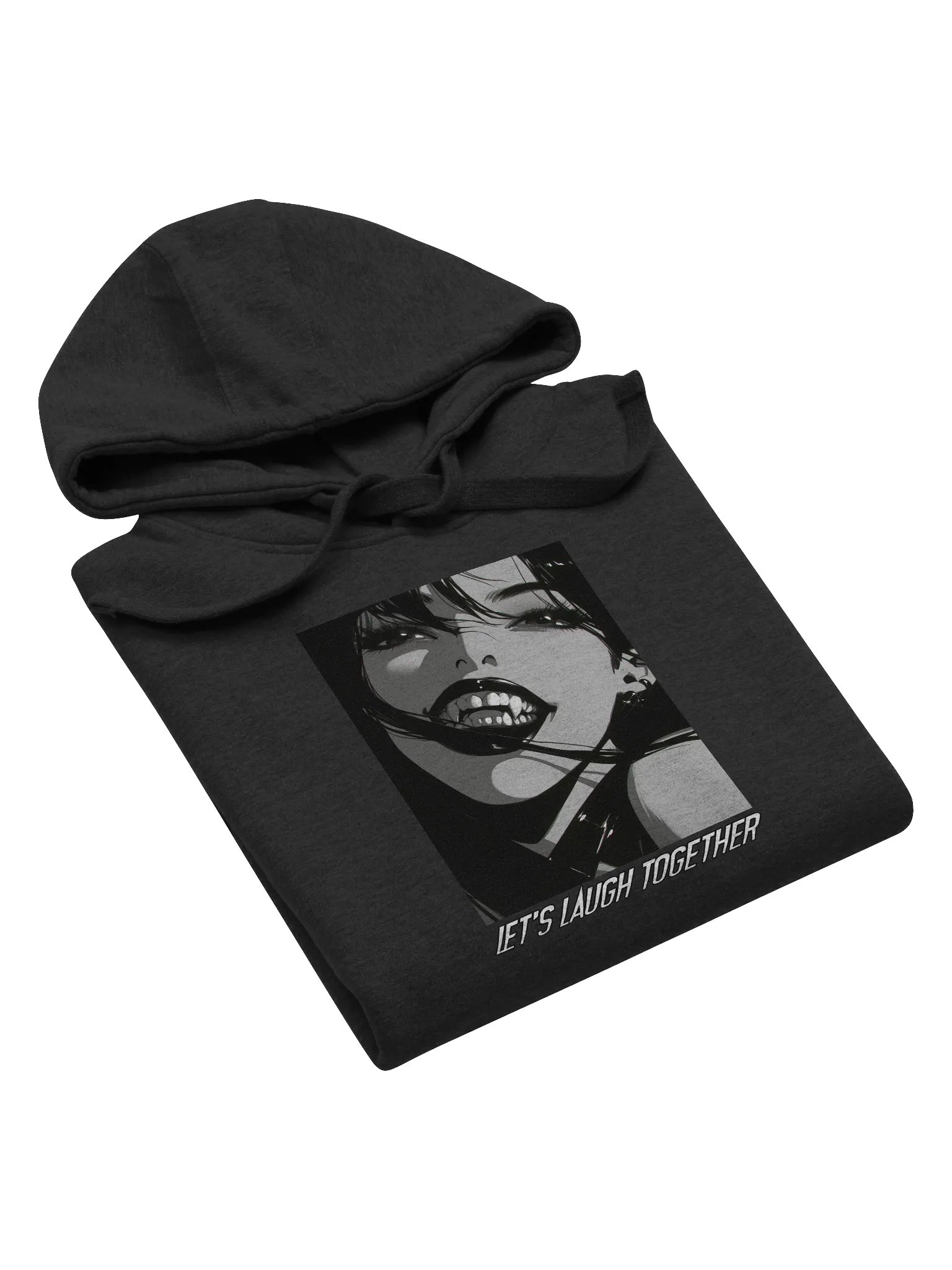 "Let's laugh together" Front Unisex Printed Hoodie product image (5)
