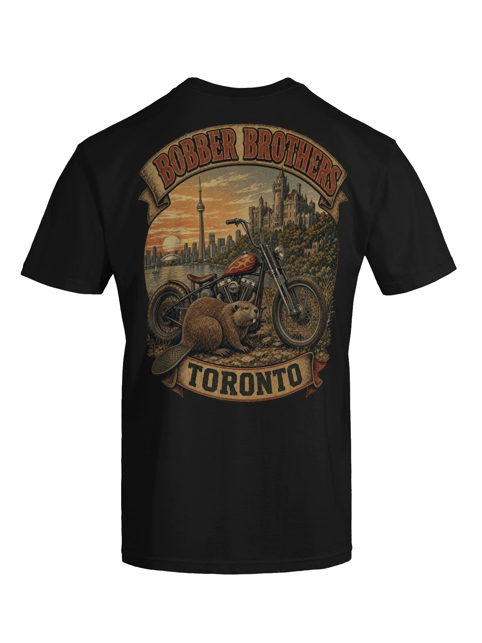 Toronto motorcycle t-shirt design by Bobber Brothers