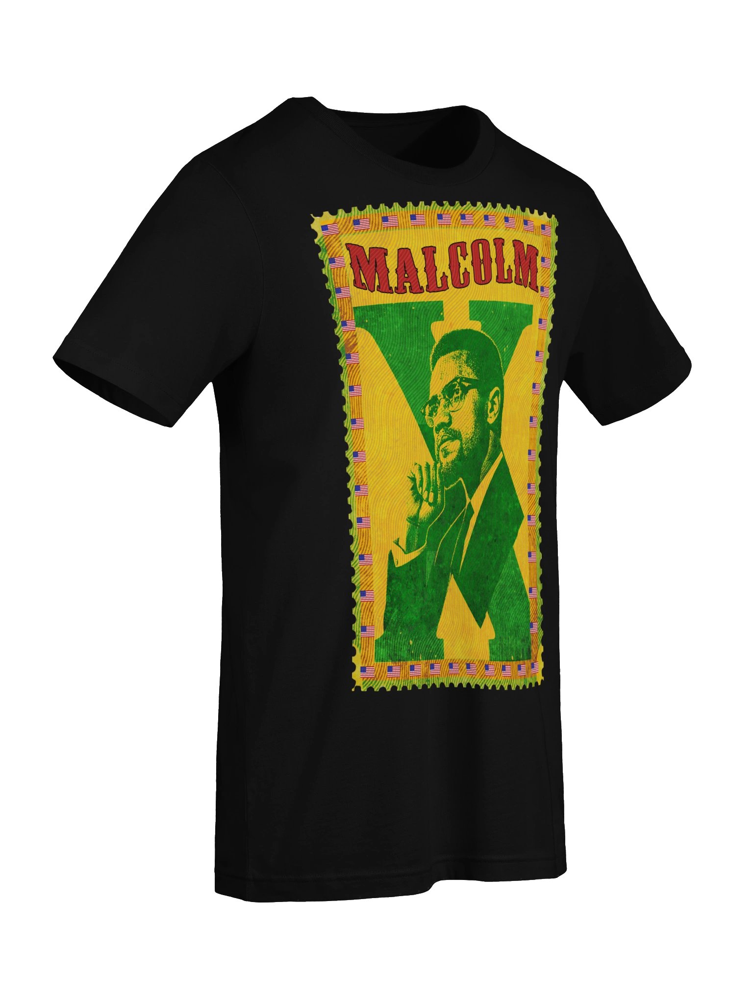 Malcolm X vintage postage stamp tee product image (64)