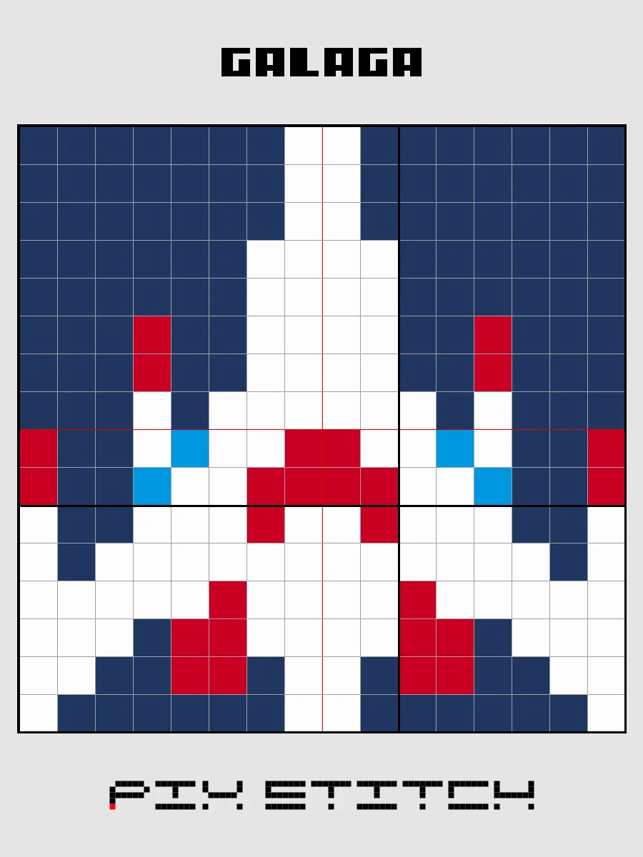 Galaga Pixel Art product image (2)