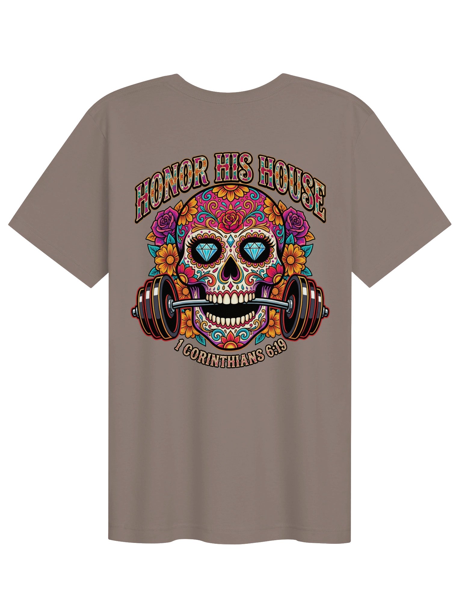 Unisex His House Sugar Skull T-Shirt product image (1)