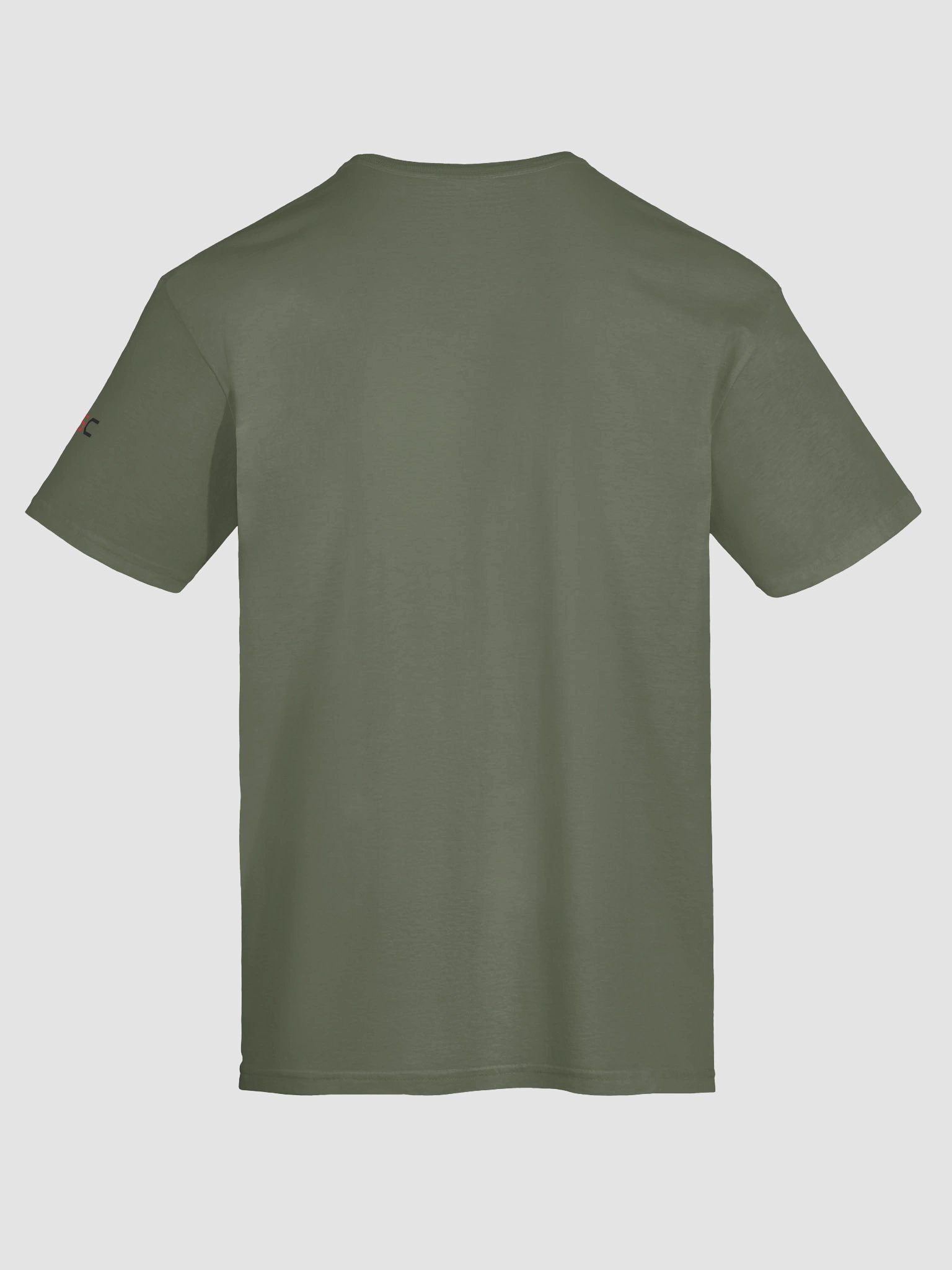 'Again!' Printed Emblem Unisex T-Shirt (Military Green) product image (11)