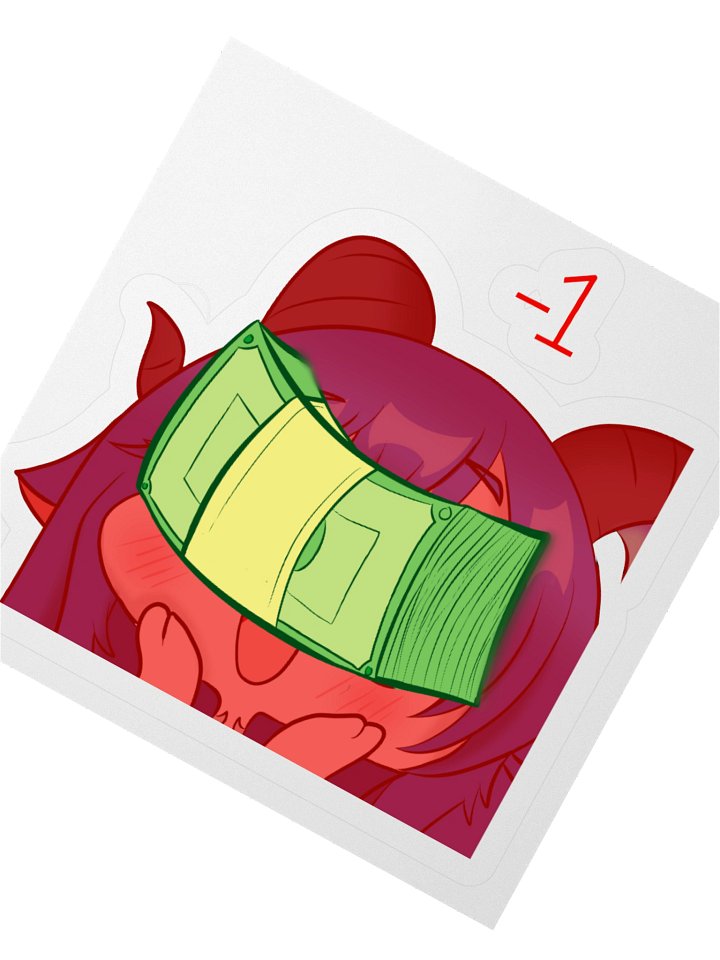 Aqwamog Money Damage Sticker product image (2)