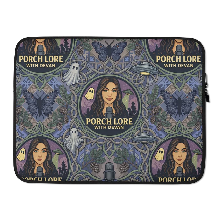 PORCH LORE DEVAN PERIWINKLE MOTH LAPTOP SLEEVE product image (2)