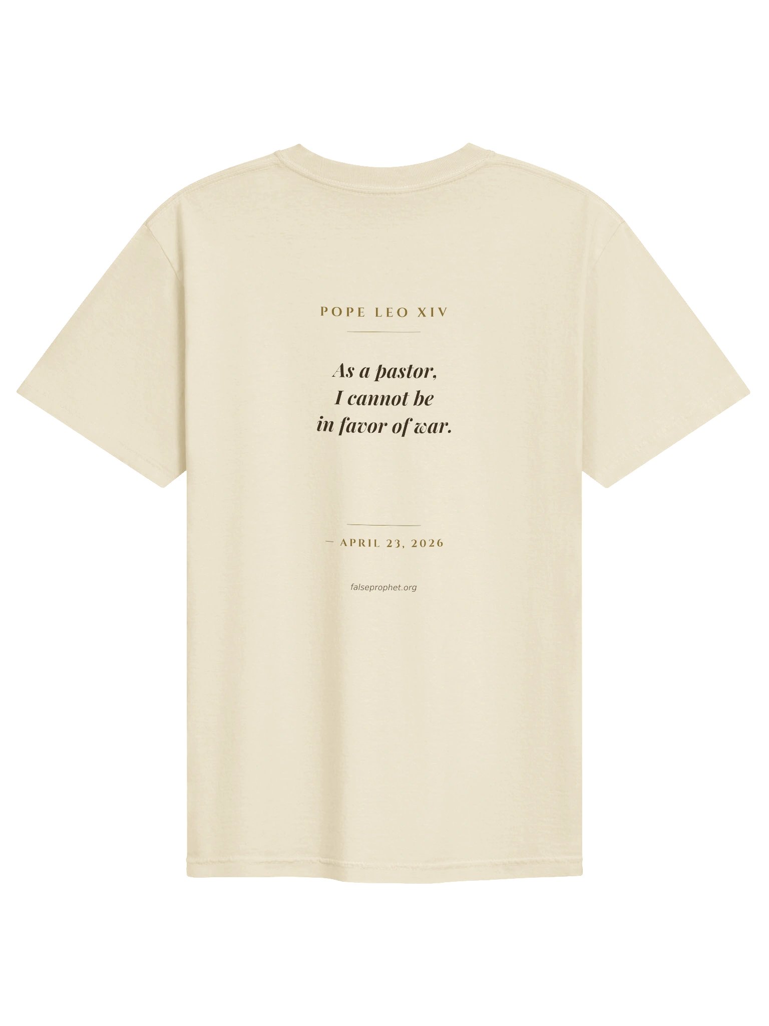 Pope Leo T-Shirt (White) product image (1)