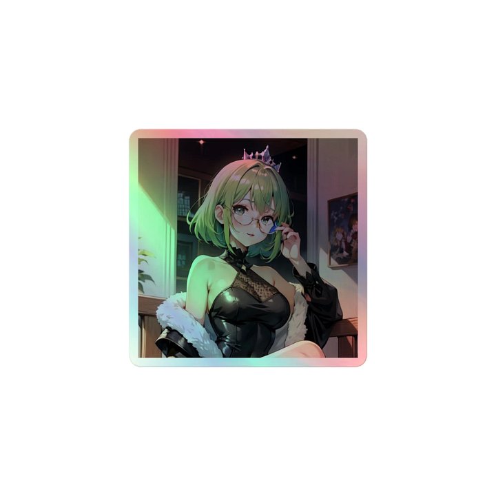 Green K Princess HOLOGRAPHIC" STICKERS product image (1)
