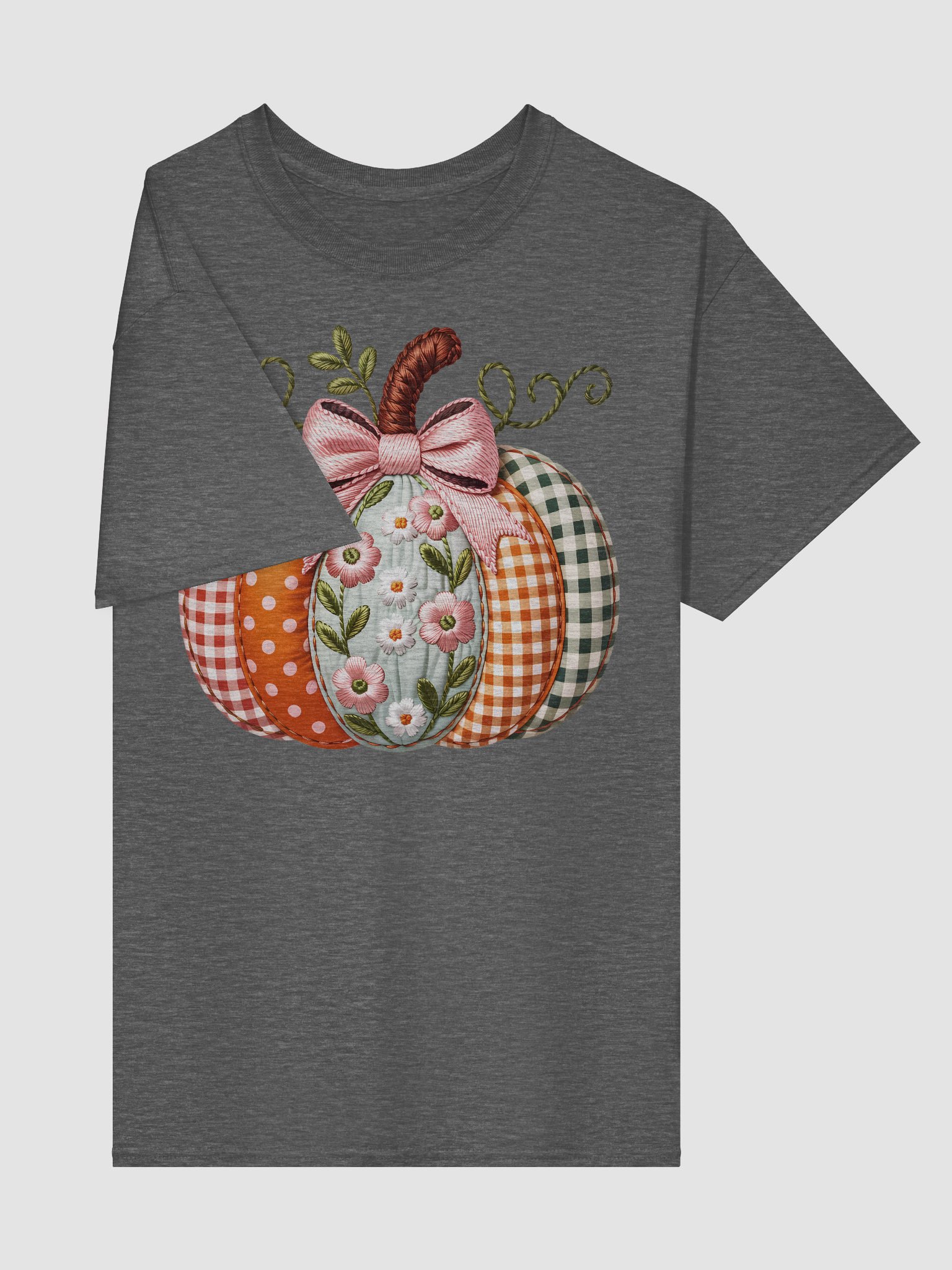 Patchwork Pumpkin Graphic T-Shirt product image (43)