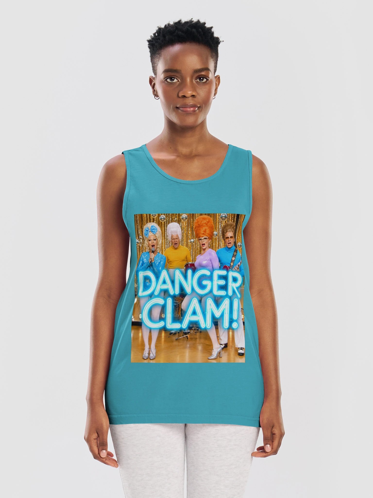 DANGER CLAM! | The Official Retro Flux TV Tank | Comfort Colors Unisex Garment-Dyed product image (2)