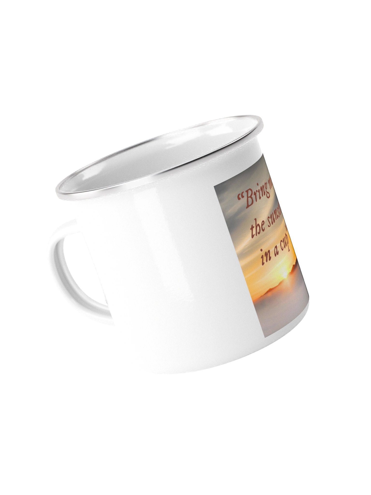 Sunset in a Cup Enamel Mug product image (4)