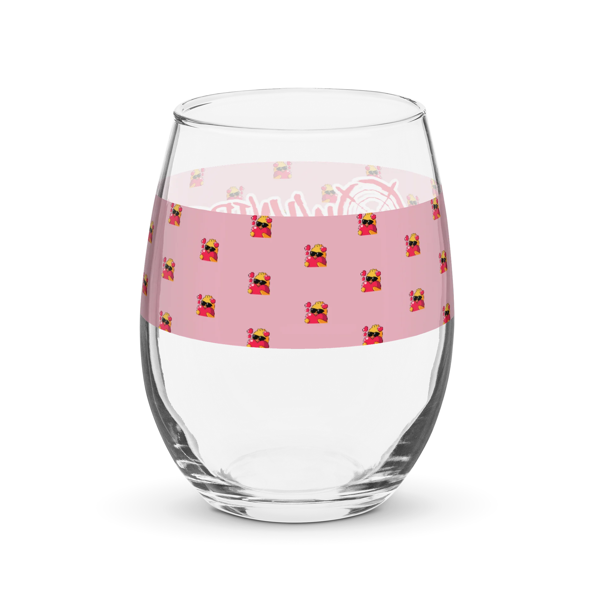 The Heart Collection - Stemless Wine Glass - Branded product image (2)
