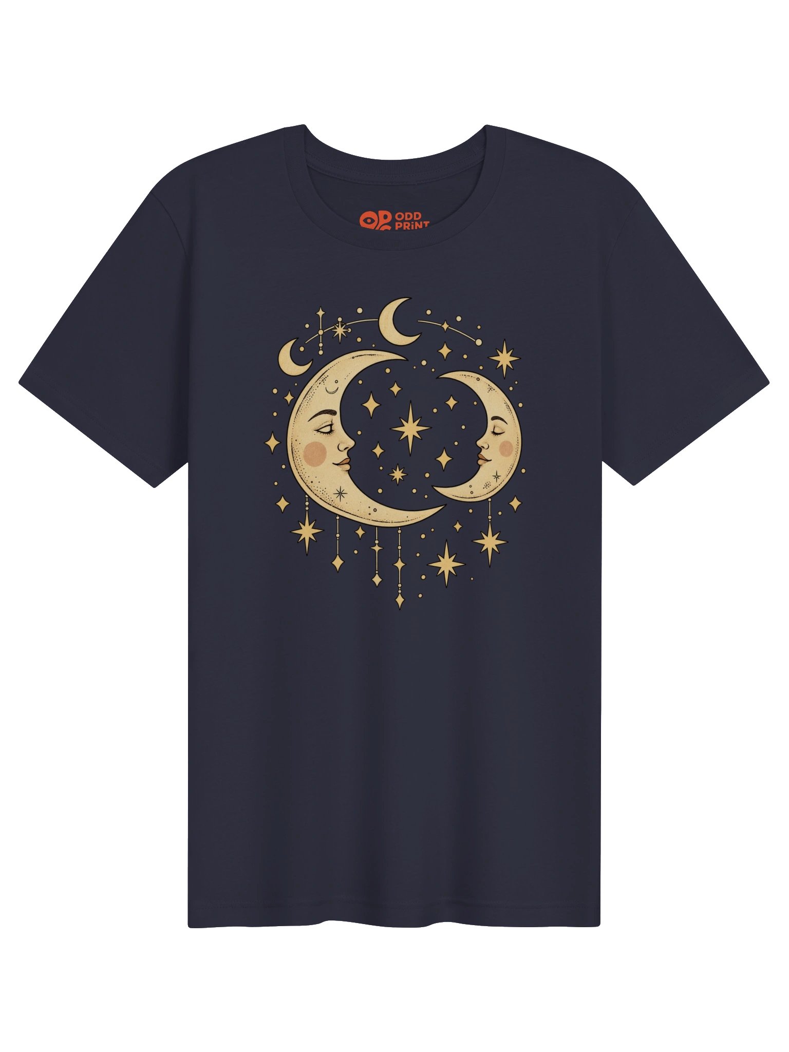 Celestial Moon T-Shirt – Vintage Crescent Moons & Stars product image (1)