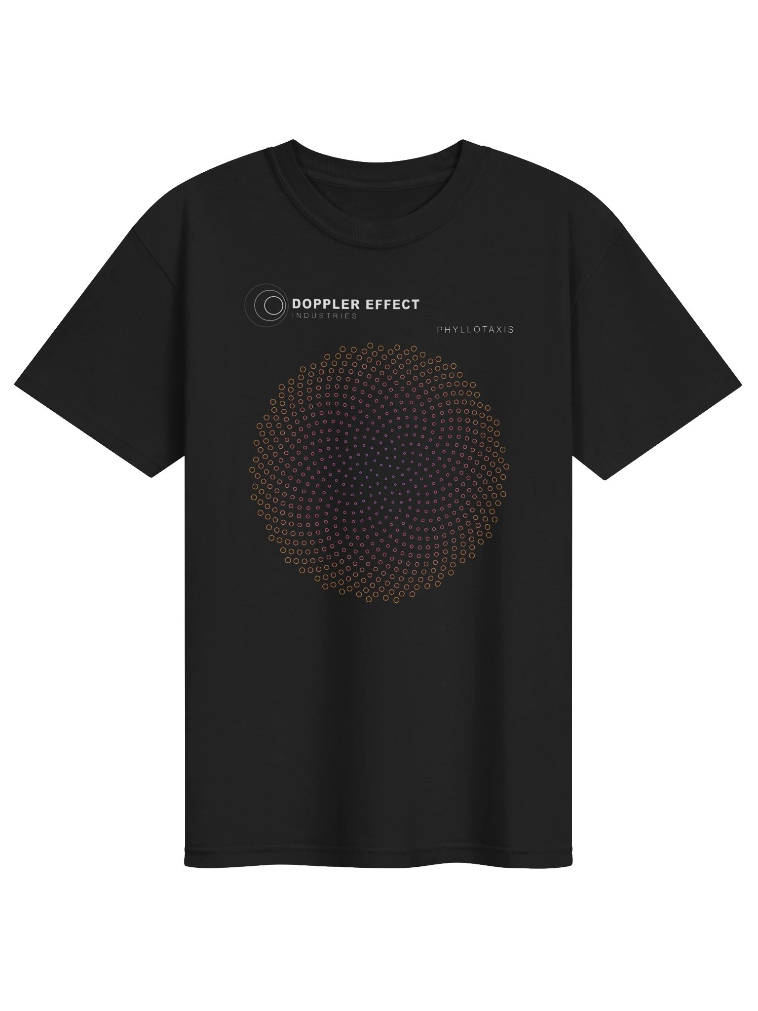 Sunflower Phyllotaxis T-Shirt – Violet, Pink & Orange product image (1)