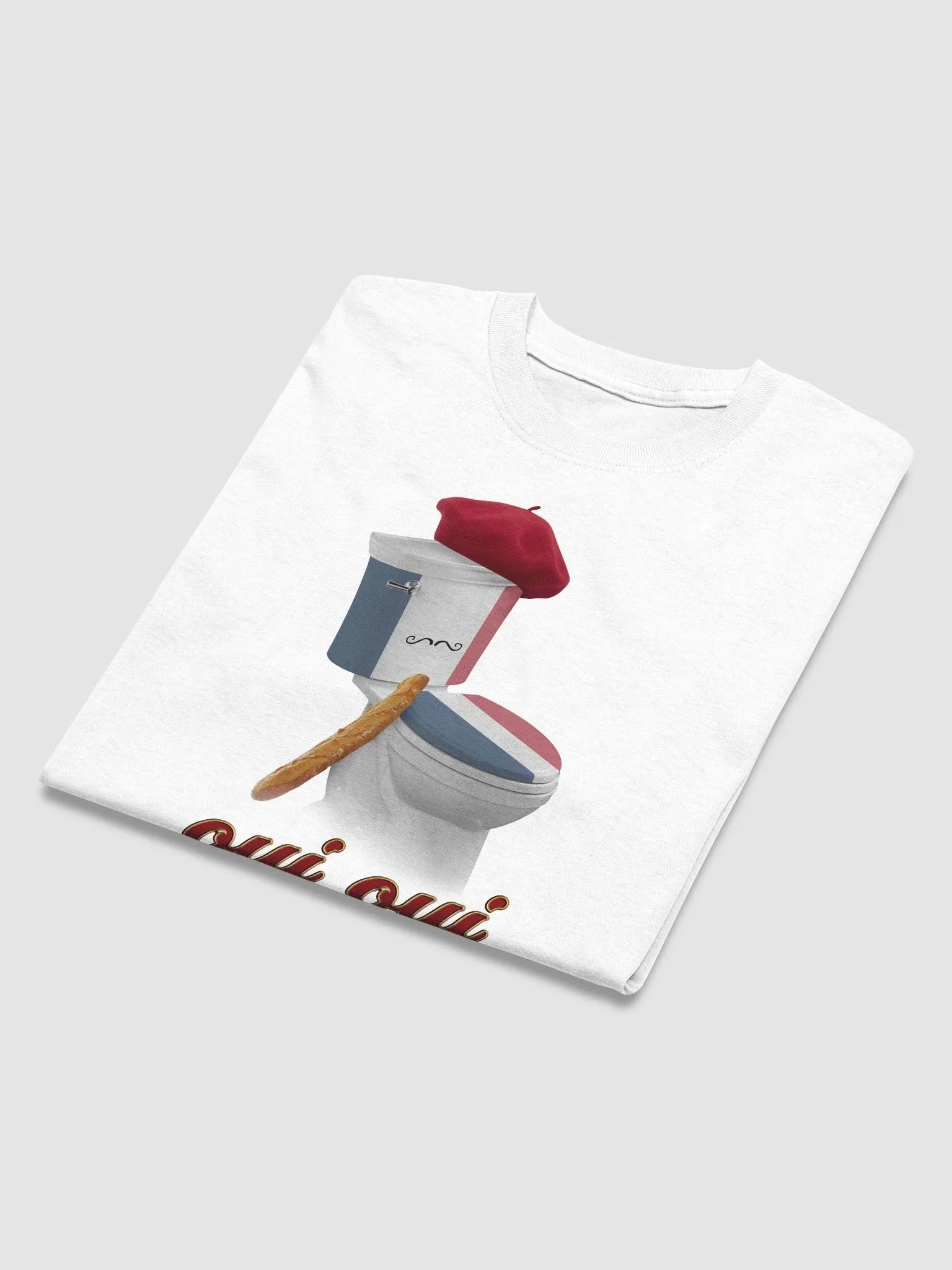 Oui Oui Poo Poo French toilet T-shirt product image (3)