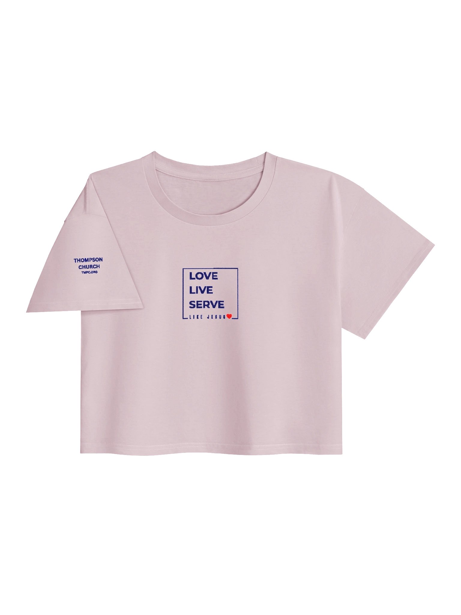 Embroidered Love. Live. Serve. Like Jesus Cropped Top product image (35)