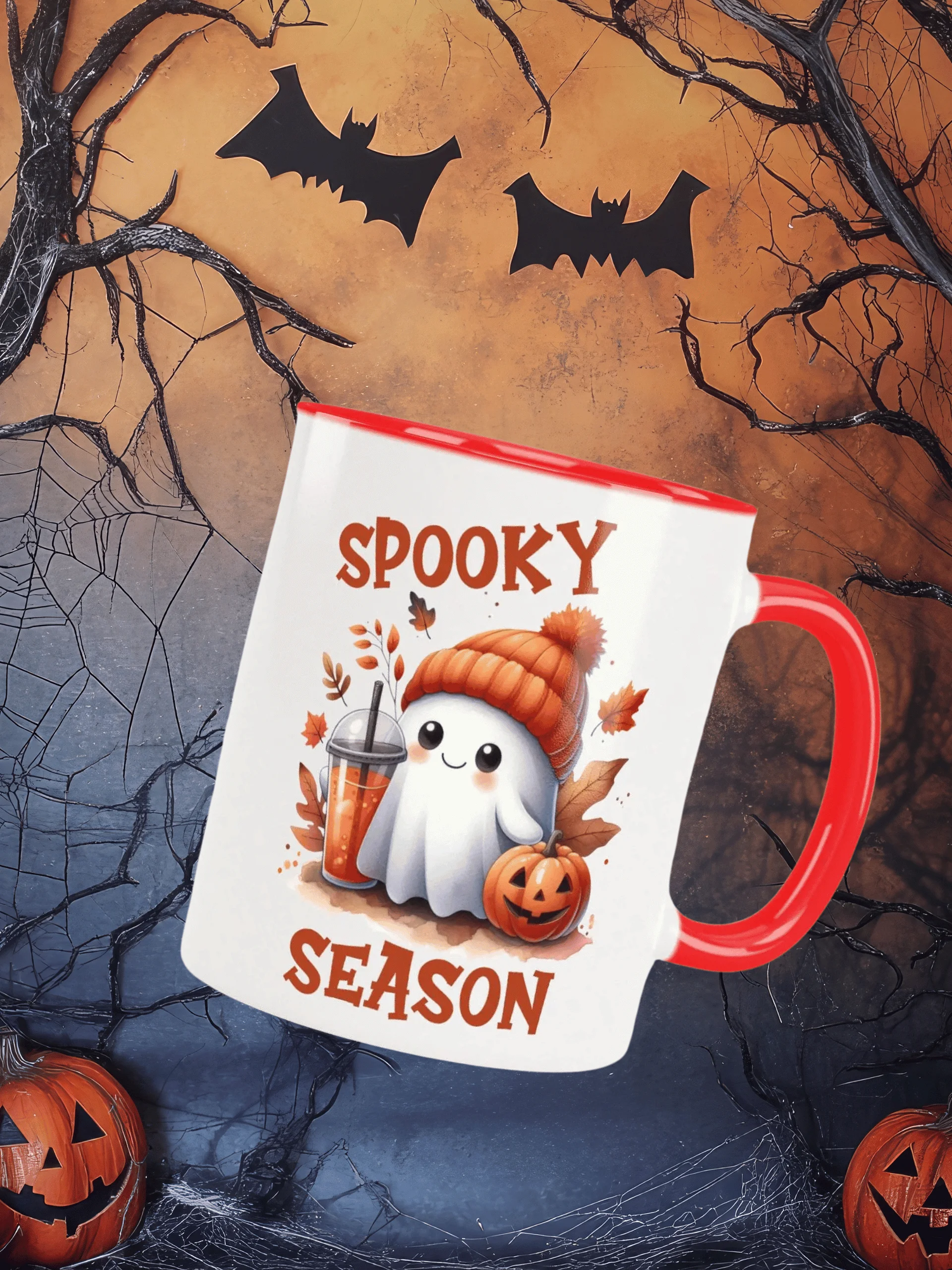 Spooky Season Cute Ghost Ceramic Mug product image (1)