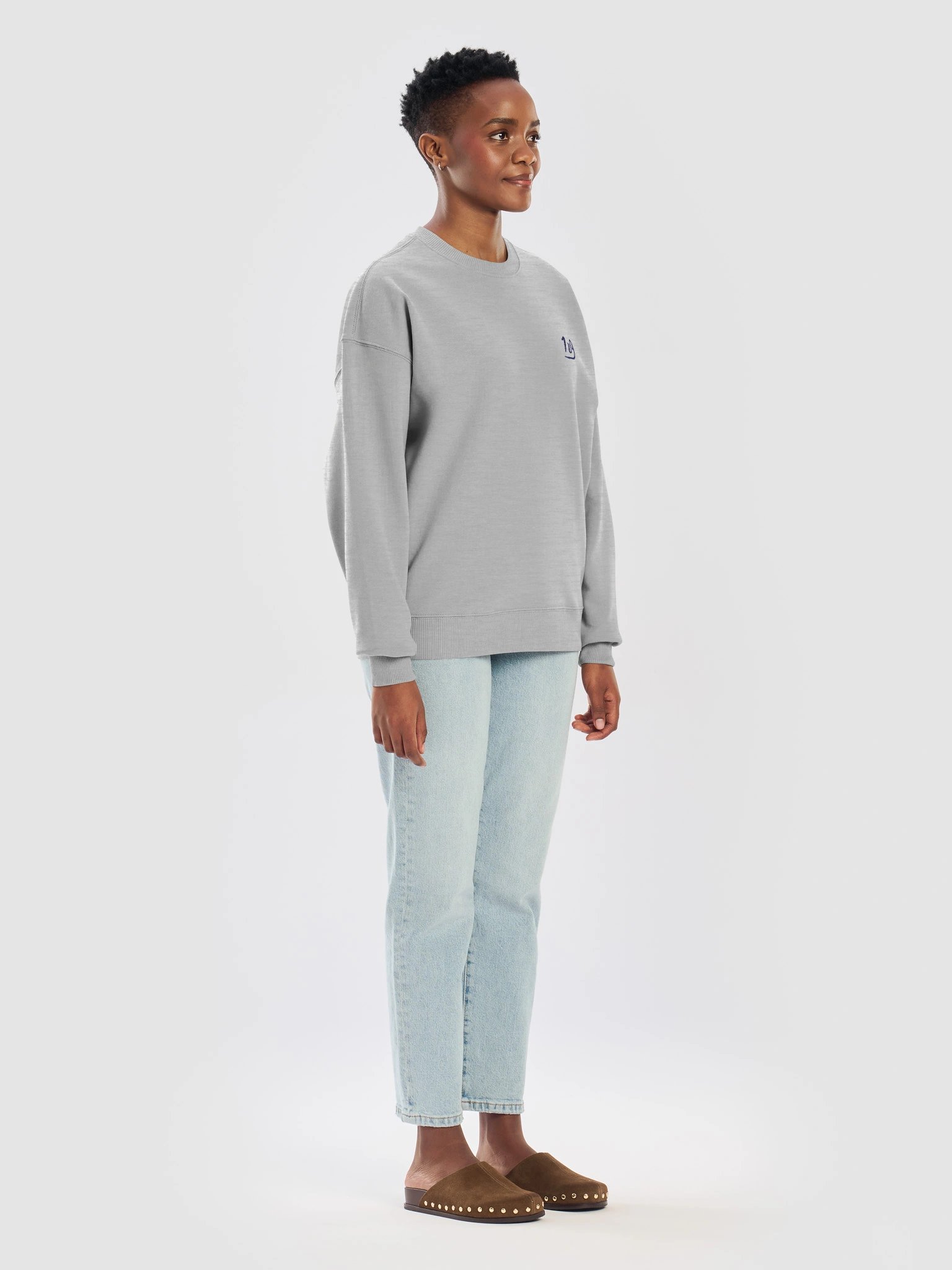 1v9 Oversized Sweater – Navy Stitch product image (11)