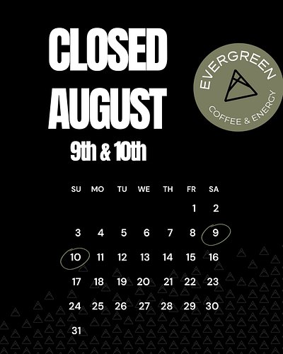 EVERGREEN UPDATE: CLOSED AUGUST 9th & 10th

We will not be at the Frisco Fresh Market this weekend as our team takes time awa...