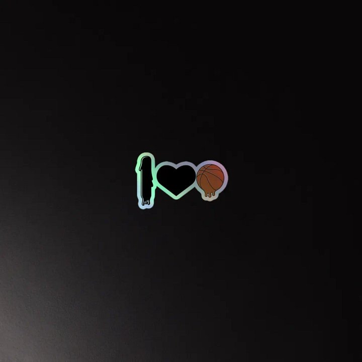 I love Basketball sticker product image (2)