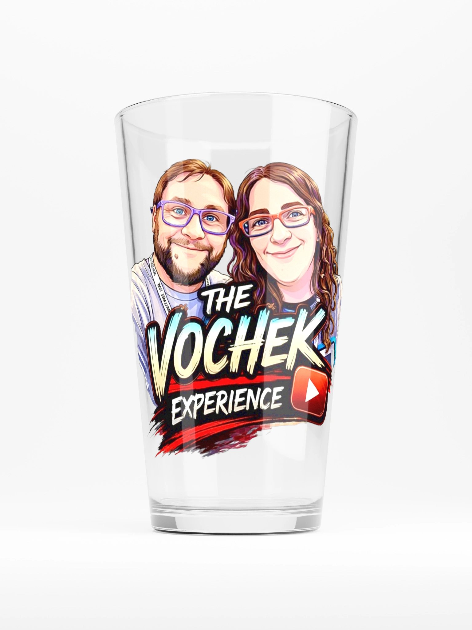 The Vochek Experience Logo Shaker Pint Glass product image (1)