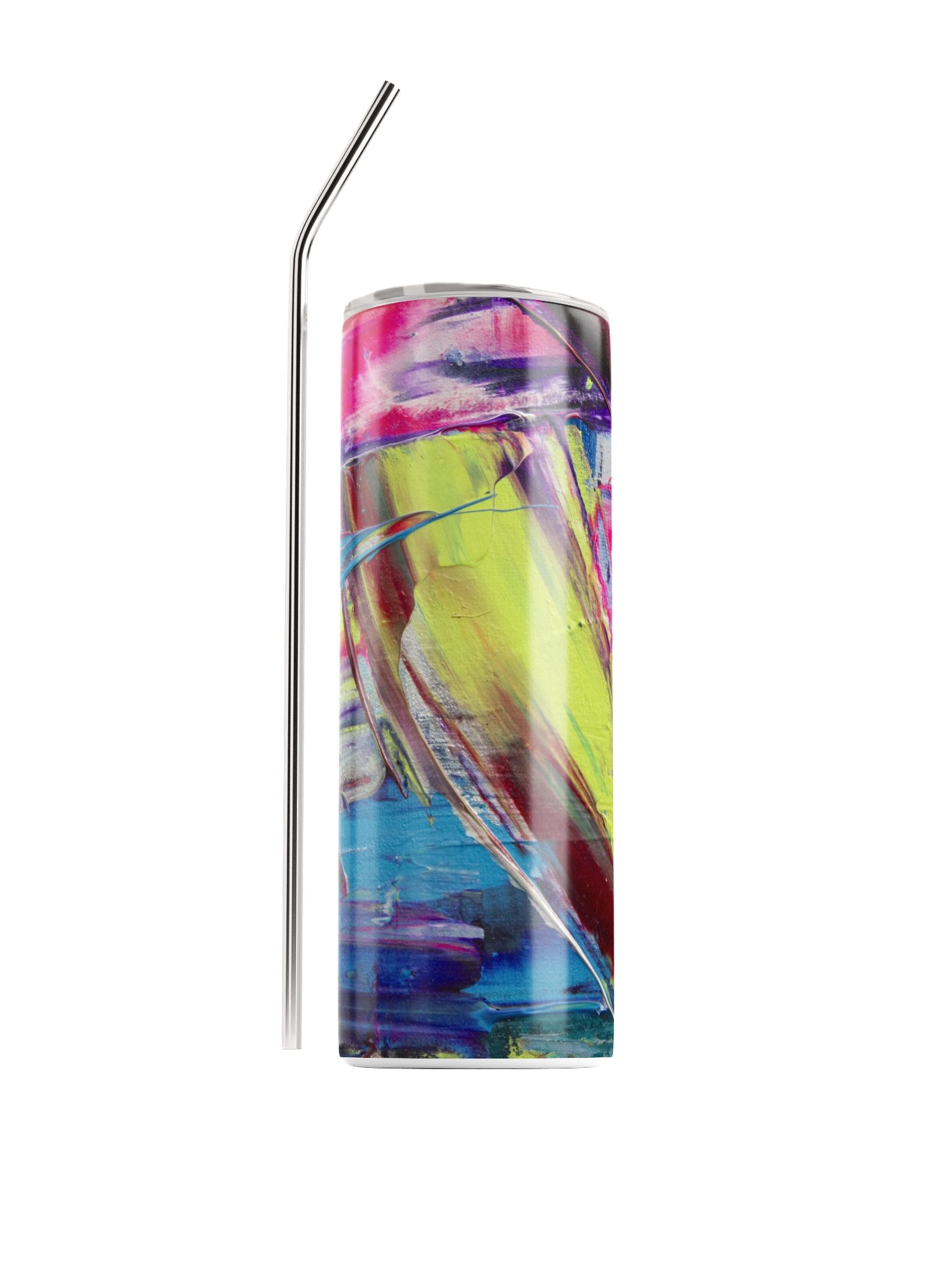 Neon Tall Stainless-Steel Tumbler w/ Straw product image (5)