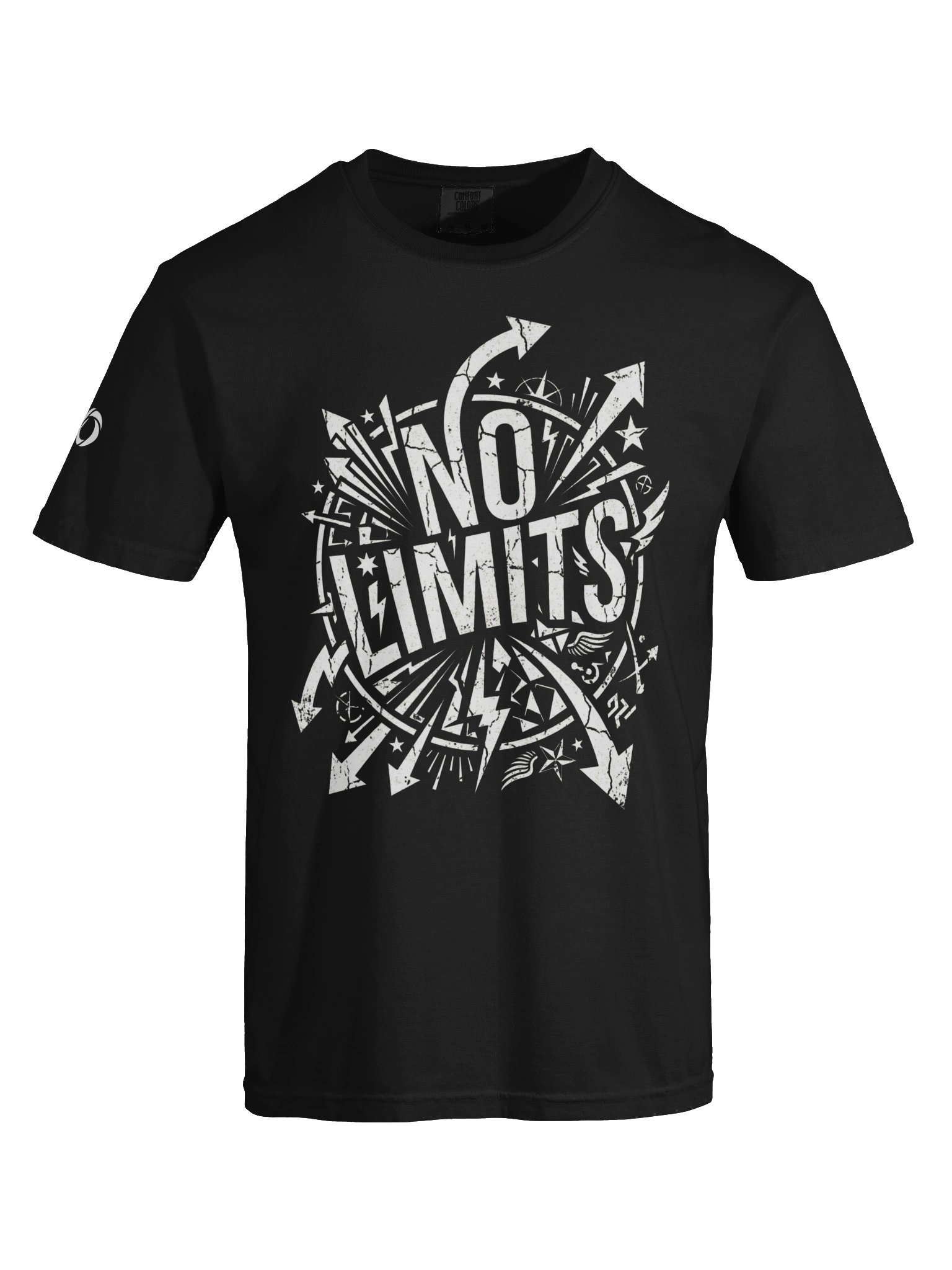 No Limits — Explosive Arrow Typography Tee product image (12)