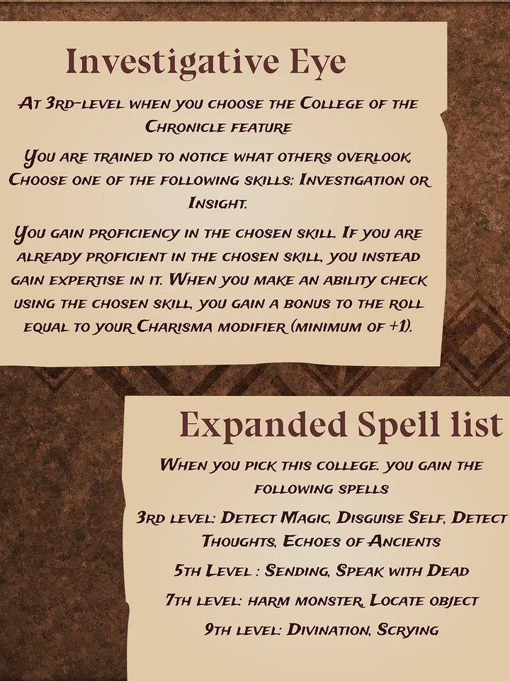 The Chronicler Bard product image (2)