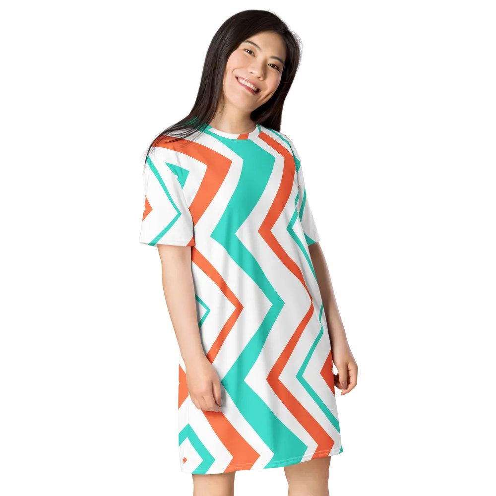 Sunset Zest T-Shirt Dress product image (2)